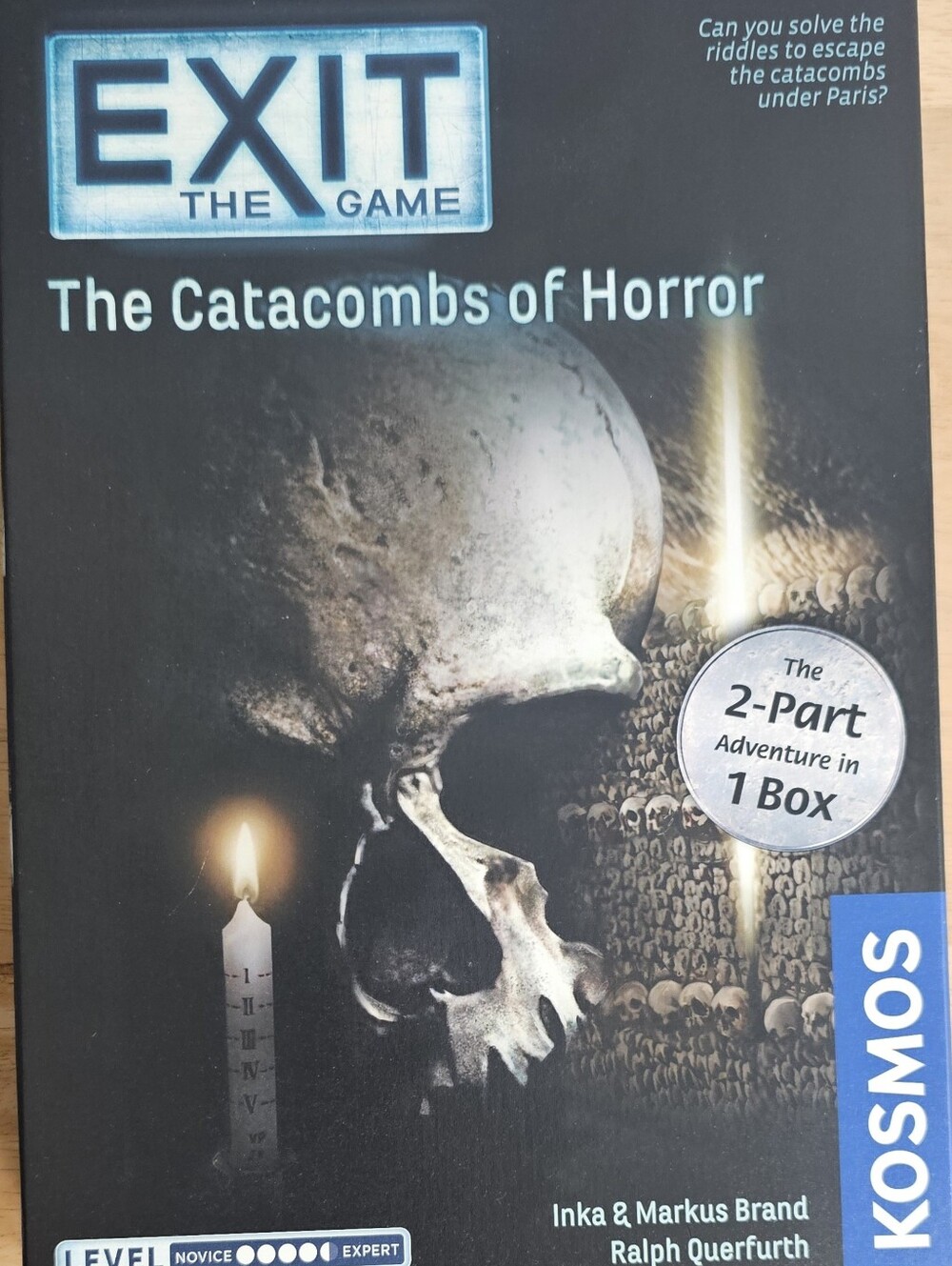 EXIT The Game Catacombs of Horror Complete Unplayed Sealed Cards Board Game